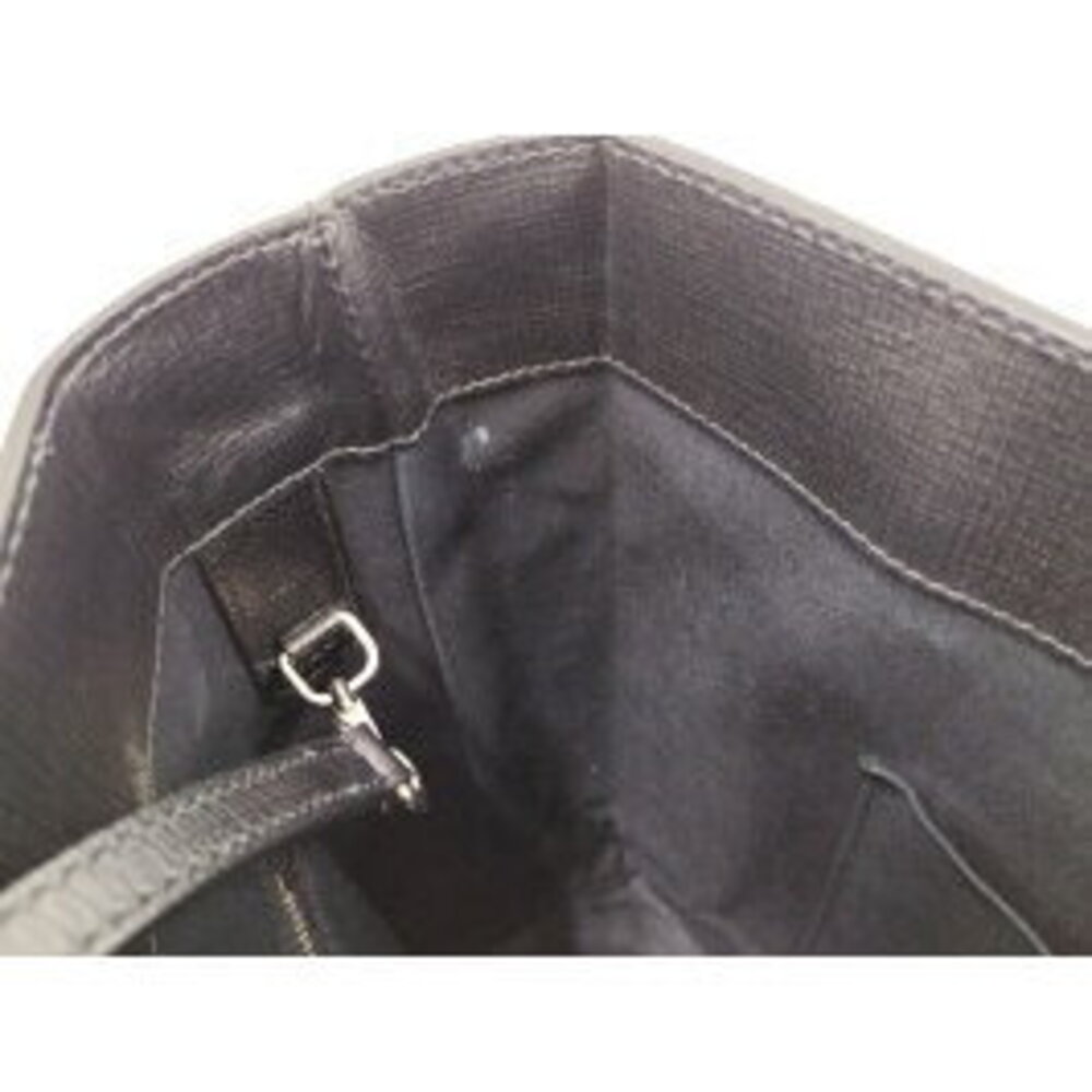BALENCIAGA Shopping Tote Handbag Leather Black - Picture 8 of 9